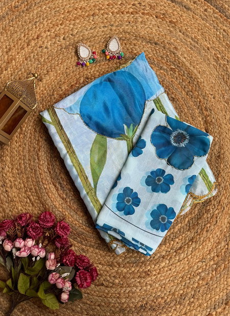 Mann Designer Hand Work Chinon Silk Party Wear Sarees Wholesale Price In Surat
