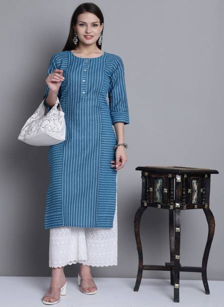 Striped South Cotton Kurta WS540 | Backless blouse designs, Clothes for  women, Cotton kurti designs