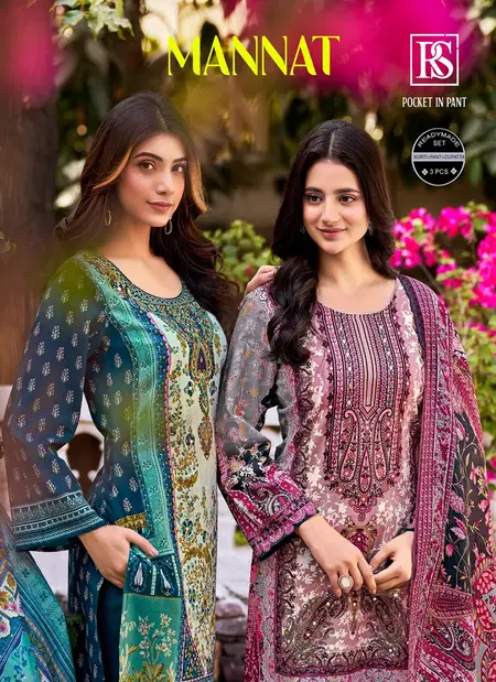 Mannat By Rangi Sangi Cotton Pakistani Kurti With Bottom Dupatta Wholesale Online