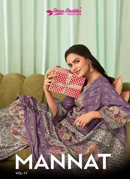 Mannat Vol 17 By Shree Shalika Lawn Cotton Wholesale Dress Material In India