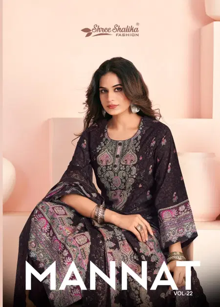 Mannat Vol 22 By Shree Shalika Cotton Lawn Dress Material Wholesale Price In Surat