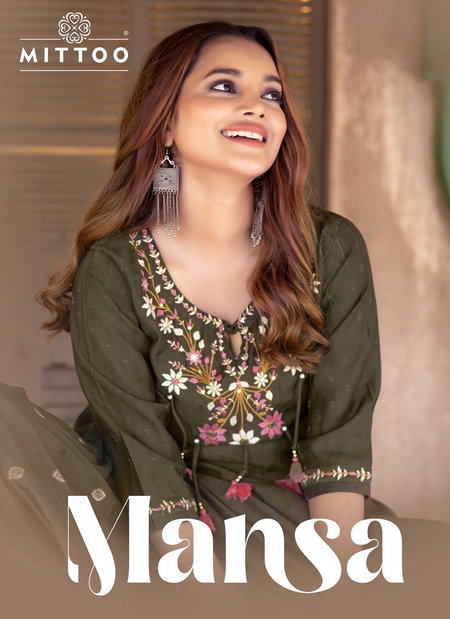 Mansa By Mittoo Viscose Weaving Online Kurti With Bottom Wholesale