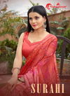 MANSAROVER SURAHI Latest Fancy Casual Wear Moss chiffon zari with Kangri Chitin Border And American Blouse Collection