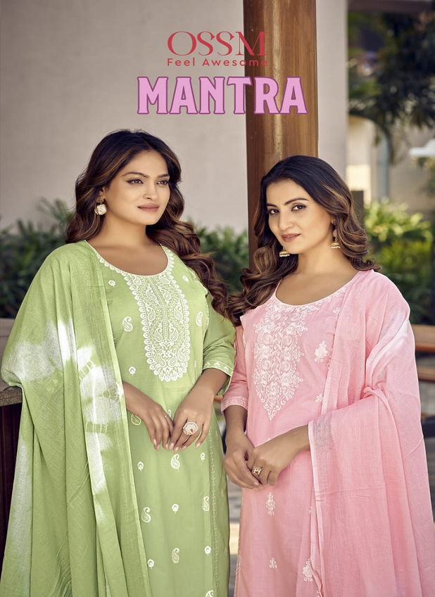 Mantra By Ossm Cotton Printed Kurti With Bottom Dupatta Wholesale Online
