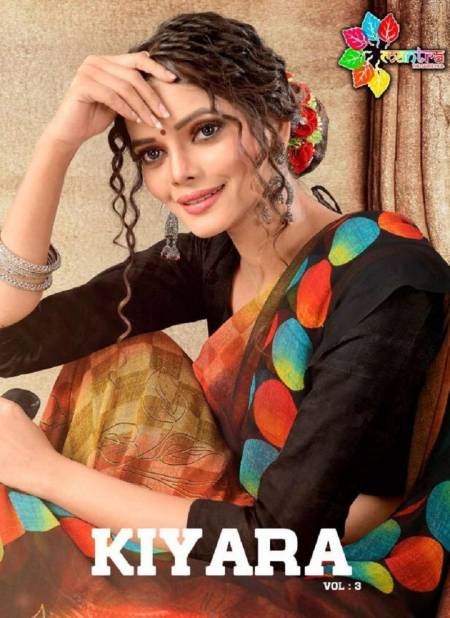 Mantra Kiyara Vol 3 Latest Super Georgette Printed Regular Wear Saree Collection  Catalog