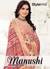 MANUSH Manushi By Stylewell Designer Digital Printed Sarees Wholesale Price In Surat