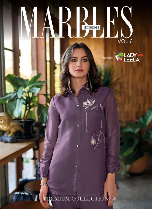 Marbles 6 By Lady Leela Viscose Cord Set Ladies Top With Bottom Exporters In India