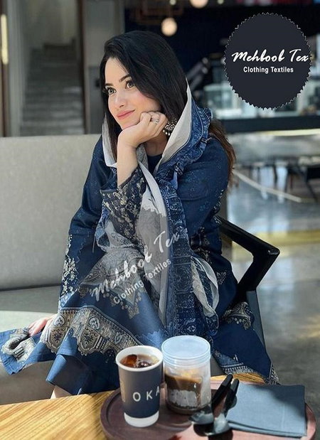 Maria B M Print 1148 A And B By Mehboob Tex Cotton Pakistani Suits Wholesalers In India
