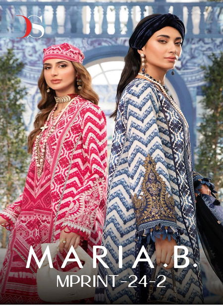 Maria B MPrint 24 Vol 2 By Deepsy EMbroidery Cotton Pakistani Suit Wholesalers In Delhi
 Catalog