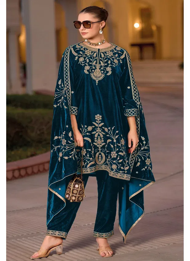 Maria B Velevt 24 By Deepsy Velevt Embroidery Pakistani Suits Exporters In India