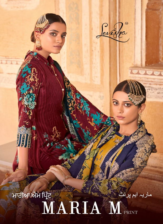 Maria M Print By Levisha Pakistani Style Pashmina Dress Material Wholesale Shop In Surat