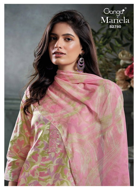 Mariela 2780 By Ganga Printed Premium Cotton Dress Material Wholesale Price In Surat