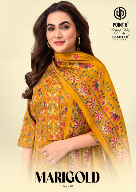 MariGold Vol 1 By Deeptex Jam Satin Readymade Dress