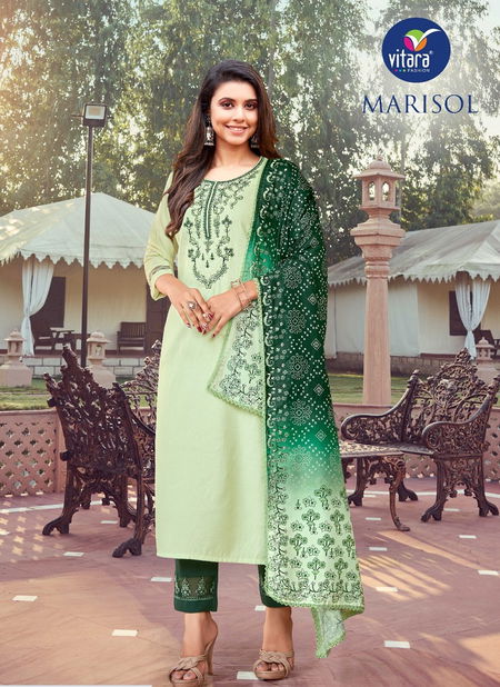 Marisol By Vitara 1063 To 1066 Wholesale Kurti With Bottom Dupatta In India Catalog