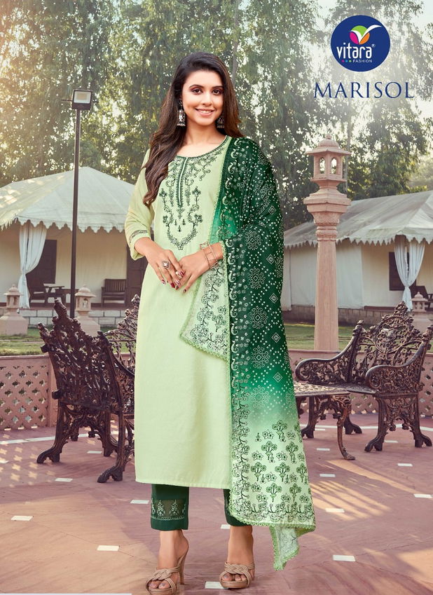 Marisol By Vitara 1063 To 1066 Wholesale Kurti With Bottom Dupatta In India