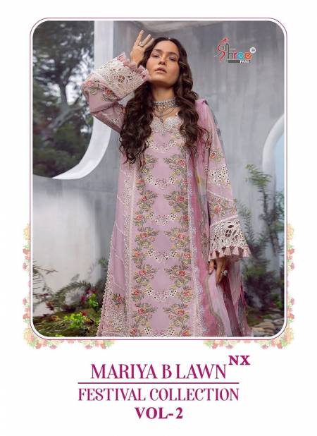Mariya B Lawn Festival Collection Vol 2 Nx Lawn Cotton Pakistani Suits Wholesale Market In Surat Catalog