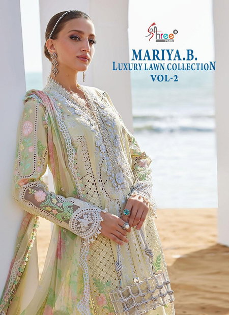 Mariya B Luxury Lawn Collection Vol 2 By Shree Cotton Dupatta Pakistani Suits Wholesale Online