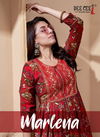 Marlena By Dee Cee Chanderi Printed Anarkali Kurtis Exporters in India