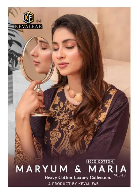 Maryum And Maria Vol 19 By Keval Cotton Printed Dress Material Orders In India