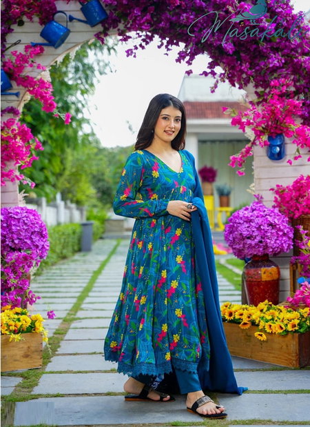 Masakali Vol 5 Digital Printed Anarkali Readymade Suits wholesale market Surat