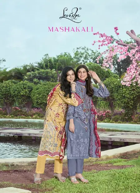 Mashakali By Levisha Cambric Lawn Cotton Pakistani Dress Material Wholesale Shop In Surat