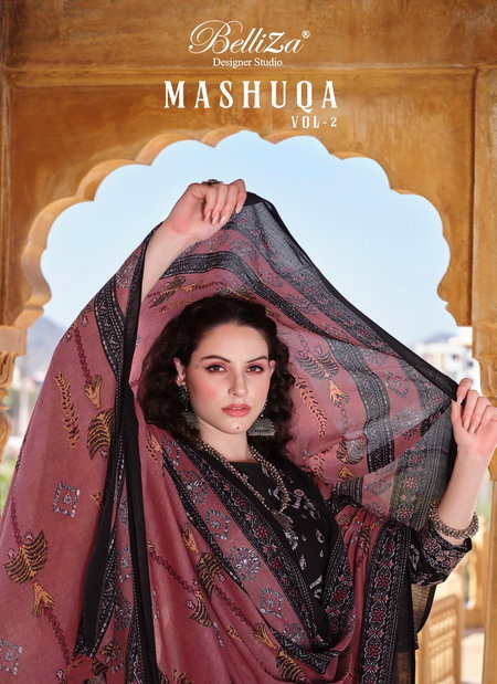 Mashuqa Vol 2 By Belliza Digital Printed Cotton Dress Material Wholesale Shop In Surat
