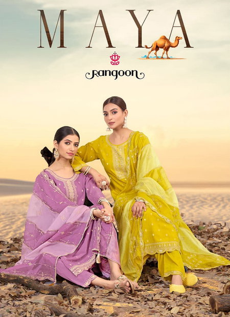 Maya by Rangoon Viscose Designer Online Kurti With Bottom Dupatta Wholesale

