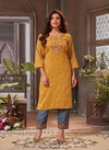 Mayra Anokhi 2 Festive Wear Heavy Rayon Designer Kurti With Bottom Collection