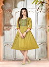 Mayra Chingari Fancy Regular Wear Rayon Printed Anarkali Kurti Collection