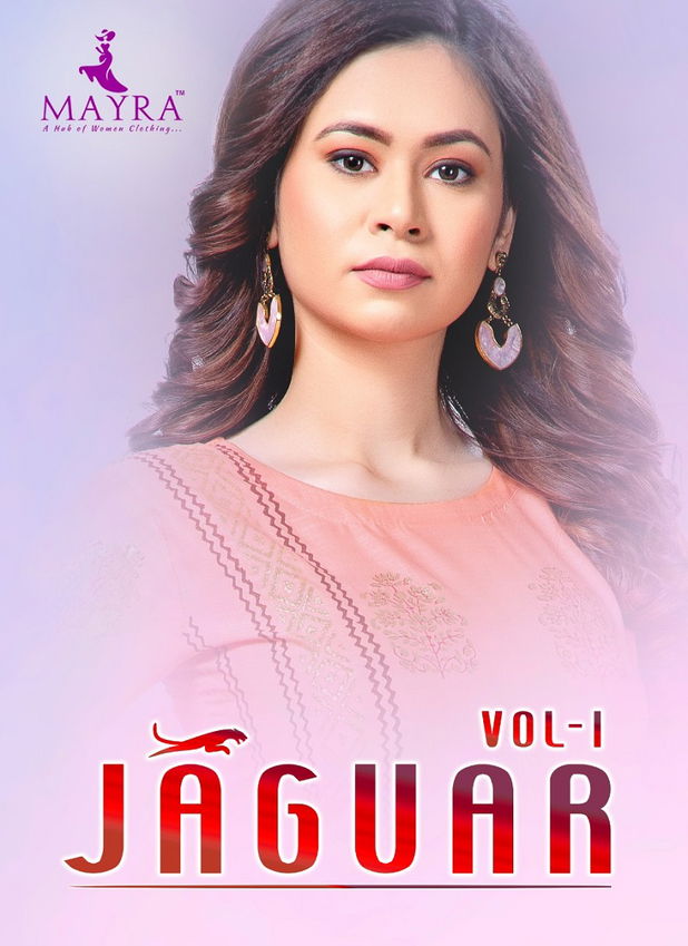 Mayra Jaguar 1 Latest Fancy Designer Casual Regular Wear Printed Designer Rayon Kurtis Collection
