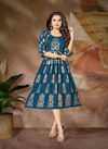 Mayra Mirinda Rayon Printed Ethnic Wear Anarakli Kurti Collection