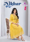 Mayra Nikhar Heavy Liva Designer Rayon Anarkali Kurti Catalog
