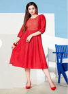 Mayra Sawari Fancy Ethnic Wear Rayon Anarkali Latest Kurti Collection