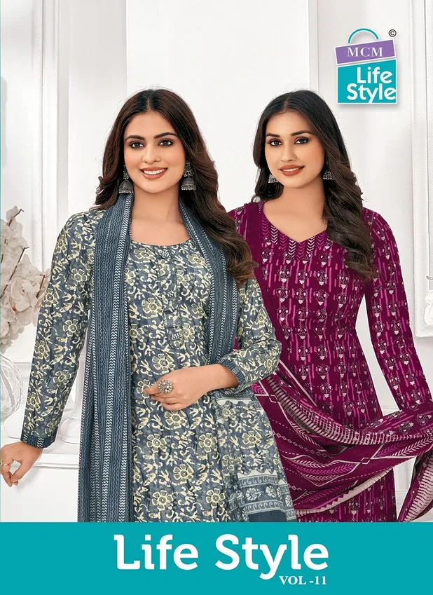 Mcm Lifestyle Vol 11 Printed Cotton Dress Material Wholesalers In Delhi