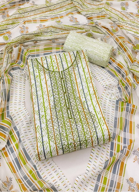 MD Printed Cotton Dress Material Wholesale Price In Surat
