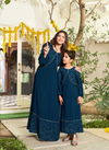 Me And Mom 4 Designer Festive Wear Georgette Heavy Mother Daughter Collection