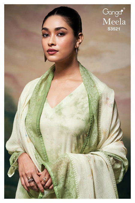 Meela By Ganga Mal Printed Embroidered Salwar Suit Wholesale In Delhi