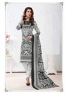 Meenaxi Black Queen Vol-2 Latest Fancy Designer Black And White Heavy Cotton Print Dress Material Collection