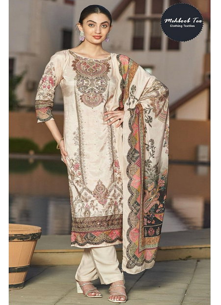 Mehboob Tex 1615 Viscose Maslin Printed Pakistani Salwar Suits Wholesale Market