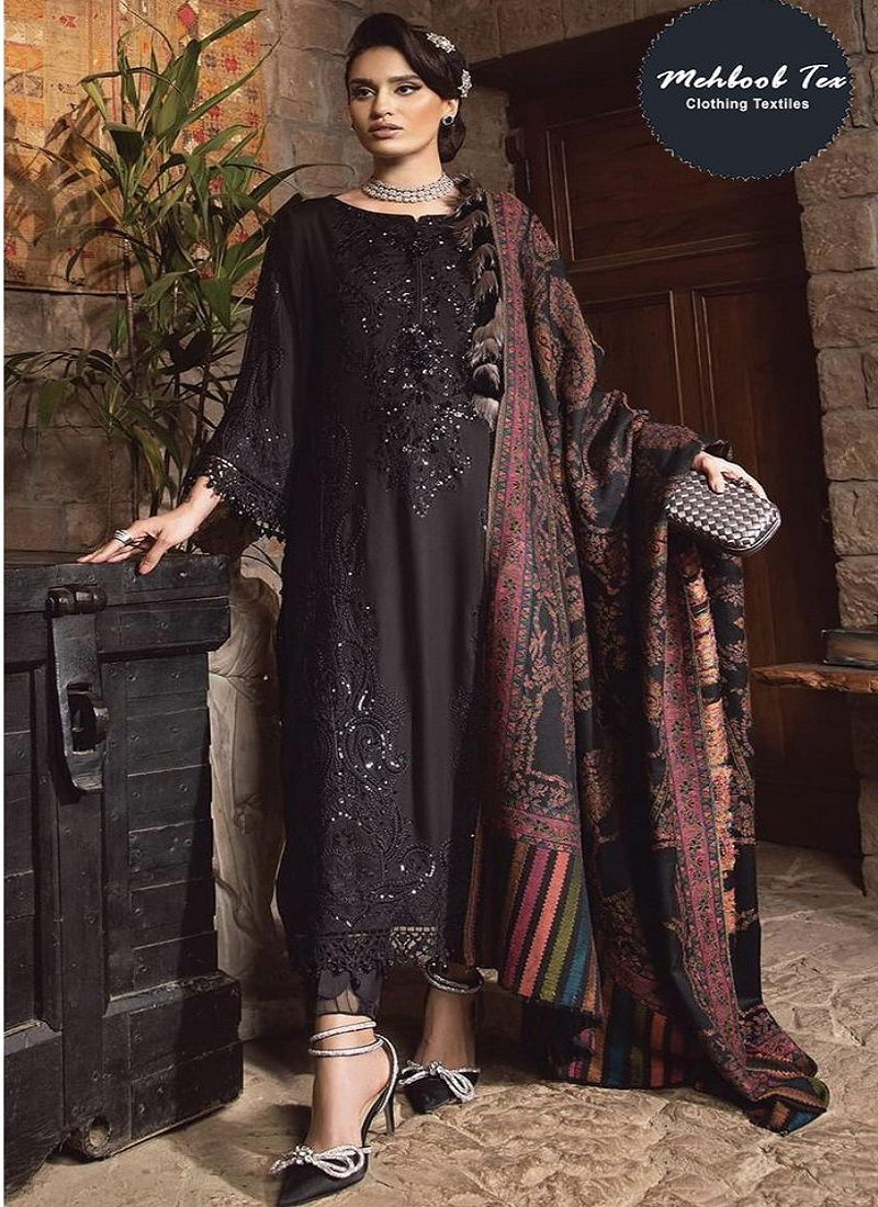 Mehboob Tex Mt 1429 Rayon Cotton Embroidery Pakistani Suits Wholesale Online
 Catalog