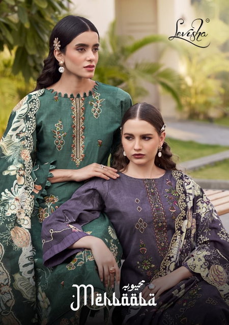 Mehbooba By Levisha Cemric Lawn Surat Dress Material Wholesale Market

