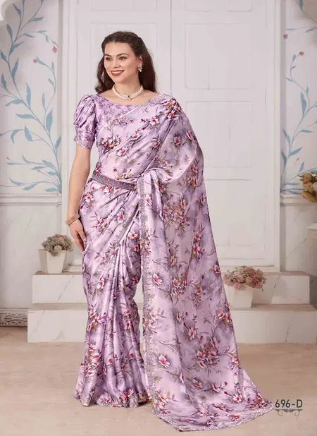 Mehek 696 A To E Georgette Printed Sarees Wholesale Shop In Surat