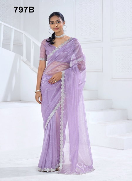 Mehek 797 A TO E Soft Organza Party Wear Saree Surat Wholesale Market
