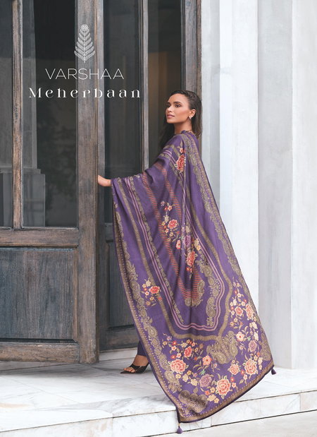 Meherbaan By Varsha Muslin Printed Designer Salwar Suits Suppliers In India