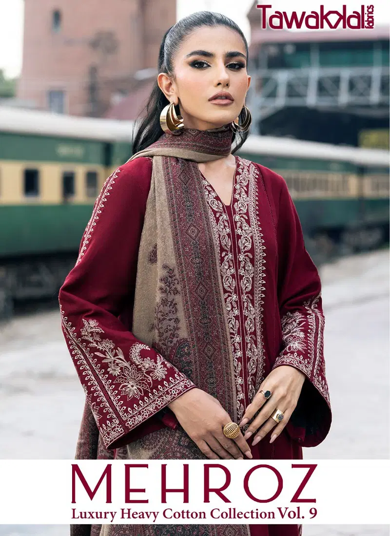 Mehroz Vol 9 By Tawakal Cotton Printed Pakistani Dress Material Orders In India