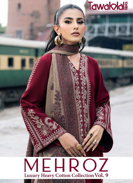 Mehroz Vol 9 By Tawakal Cotton Printed Pakistani Dress Material Orders In India Catalog