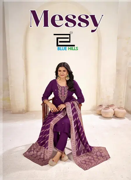 Messy By Blue Hills Rayon Silk Kurti With Bottom Dupatta Exporters In India
