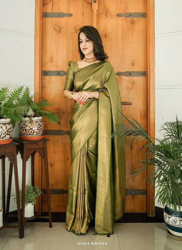 MF 1690 Designer Soft Lichi Silk Traditional Saree Surat Wholesale Market