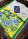 Mg 225  Linen Digital Printed Saree Catalog 