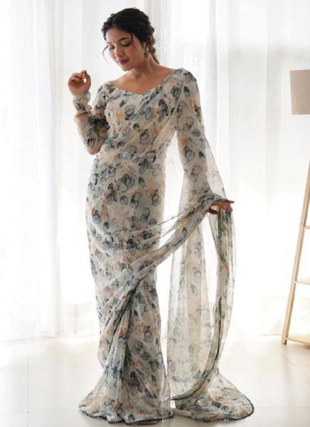 MG 308 Soft Georgette Digital Printed Sarees Wholesale Shop In Surat 
